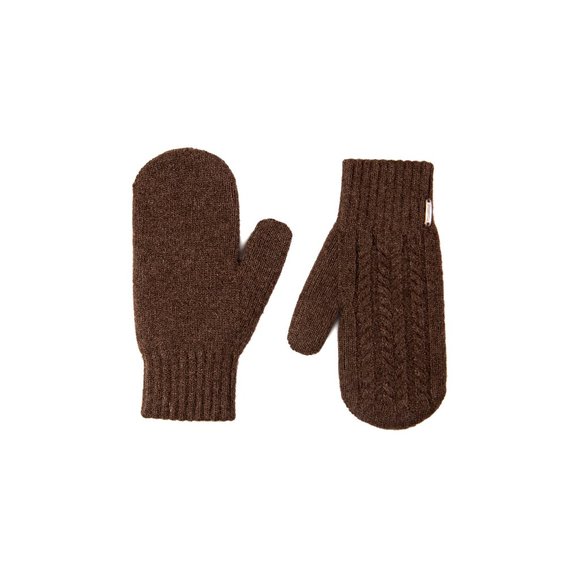 Natural Brown Yak wool mittens, Warm winter mittens, Cozy mittens, Best mittens - Picture 5 of 9